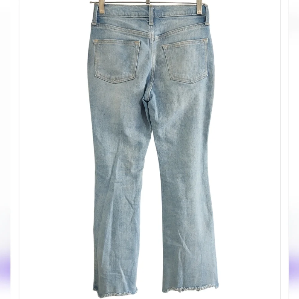 Old Navy Light Blue Distressed Raw Hem Jeans